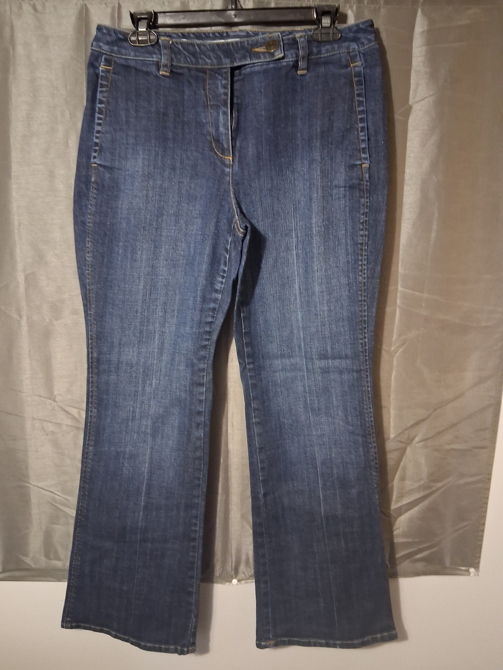 Lands' End Women's Dark Blue Boot Cut Jeans
